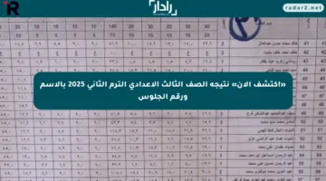«اكتشف الآن» نتيجة الصف الثالث الإعدادي الترم الثاني 2025 بالاسم ورقم الجلوس